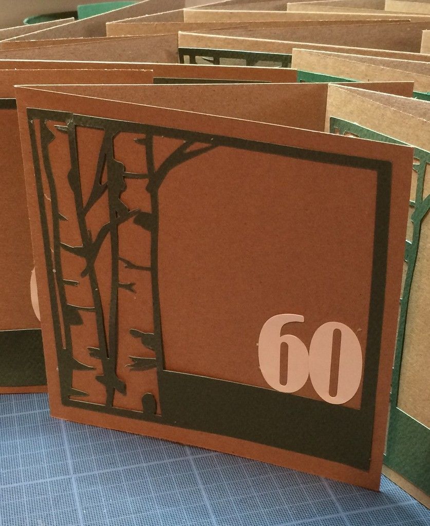 Faire Part Anniversaire 60 Ans Theme Foret Vert Marron Et Ecru Le Blog De Passionneededeco Over Blog Fr