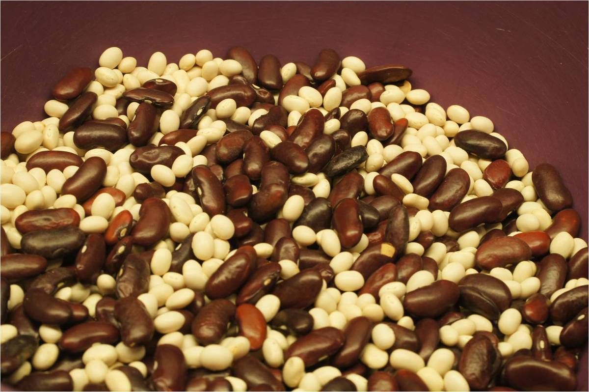 Haricots blancs et rouges aux lardons La cuisine, c'est lui... et moi