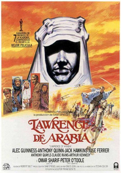 Lawrence d'Arabia locandina del film di David Lean