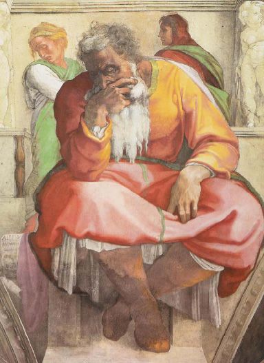 Geremia nella rappresentazione di Michelangelo Buonarroti