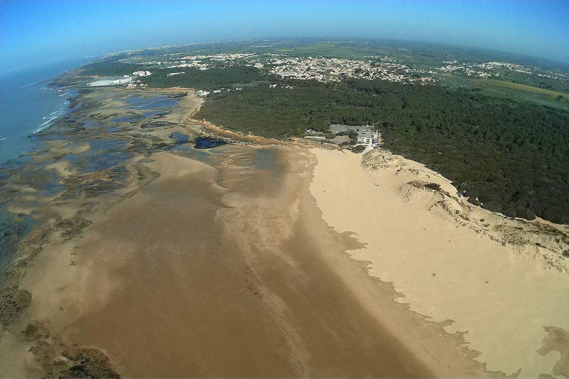 Photos aériennes du Veillon un jour de Grande marée