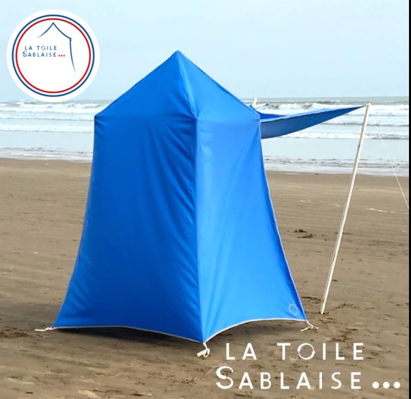 Tente de plage vintage aux Sables d'olonne -