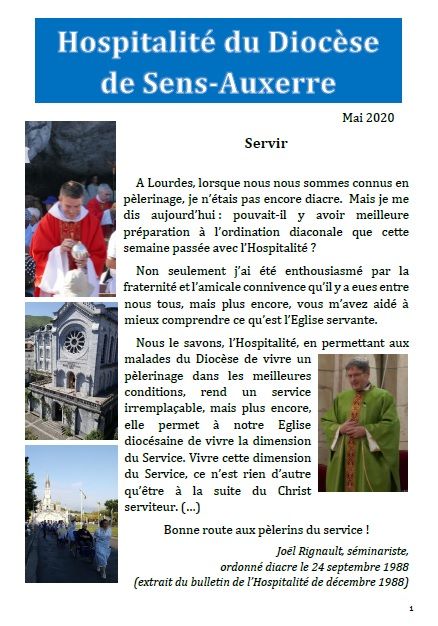 bulletin hospitalité Sens Auxerre
