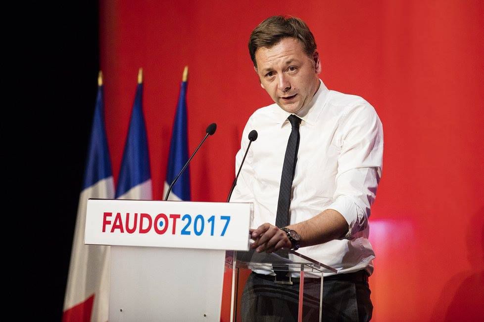 Bastien Faudot le 24 septembre 2016 à Malakoff (92) lors de la présentation de son projet pour la France