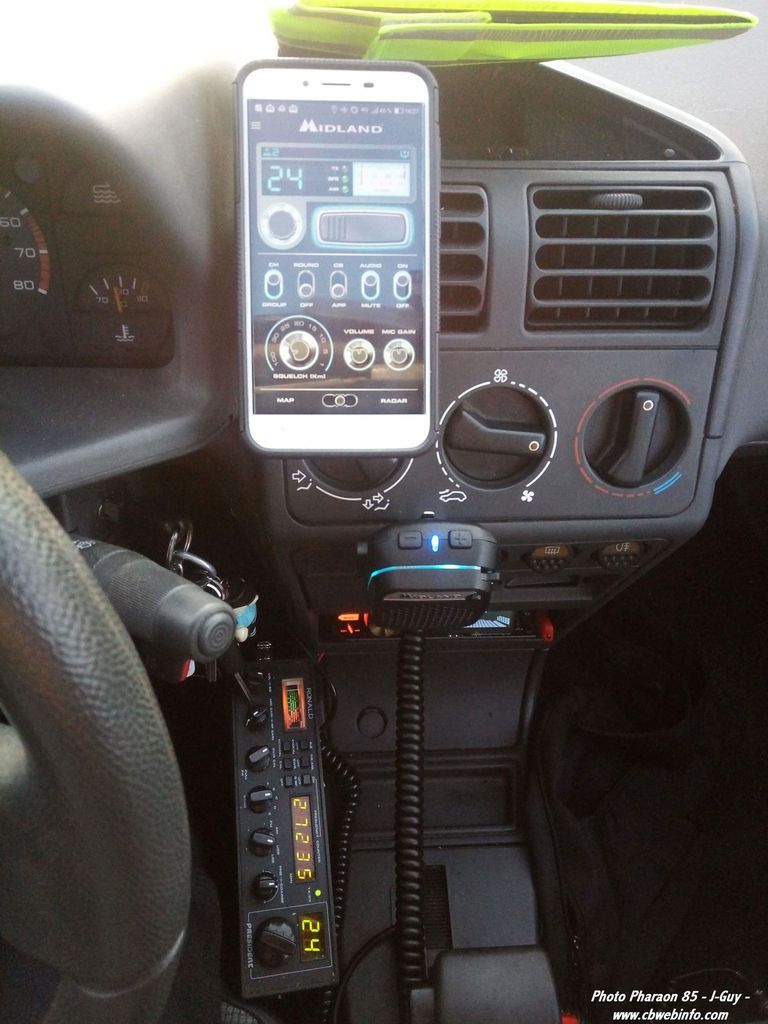 Midland DUAL MIKE, micro bluetooth 4 fonction pour CB et CBTALK Test