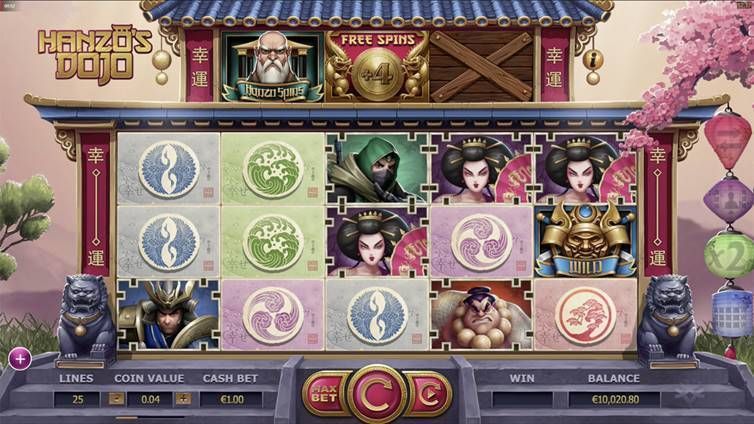 machine à sous mobile Hanzo's Danjo logiciel Yggdrasil Gaming
