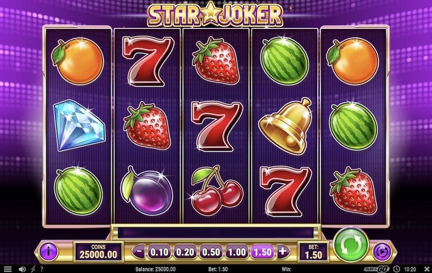 machine à sous mobile Star Joker (grille de jeu) logiciel Play'n Go