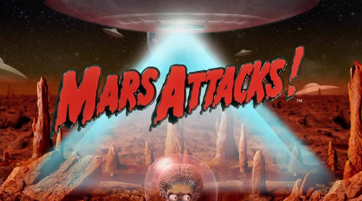 machine à sous mobile Mars Attacks logiciel Blueprint Gaming