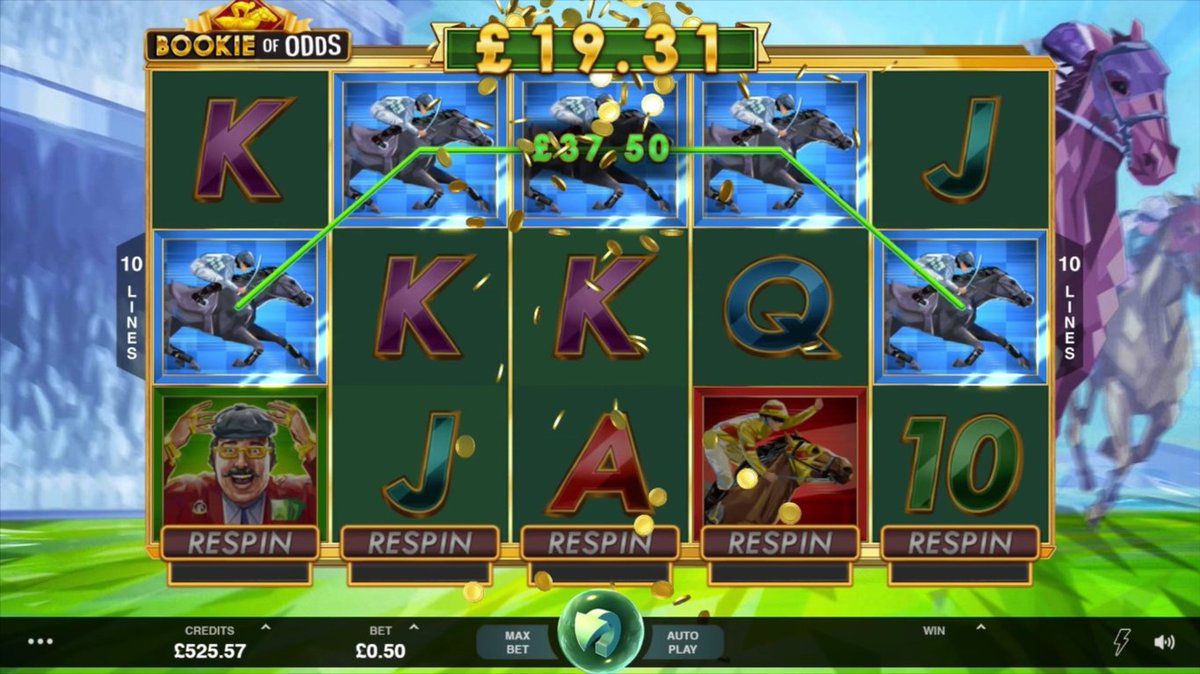 machine a sous bookie of odds fonction respin microgaming