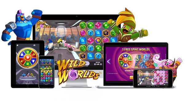machine a sous mobile Wild Worlds logiciel NetEnt