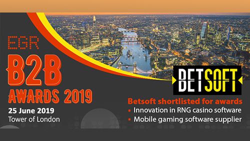 Betsoft nominé Meilleur logiciel de jeux mobiles EGR B2B Awards 2019