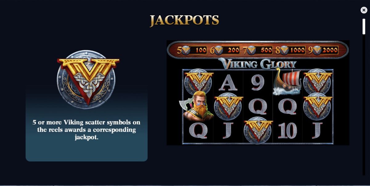 machine à sous mobile Viking Glory jackpots