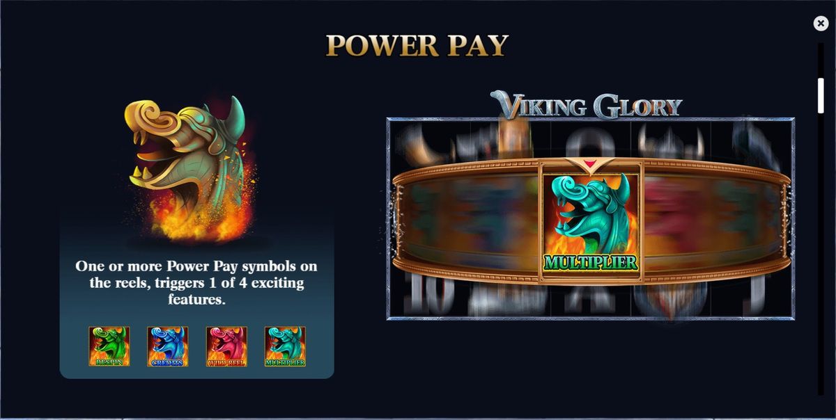 machine à sous mobile Viking Glory bonus Power Play