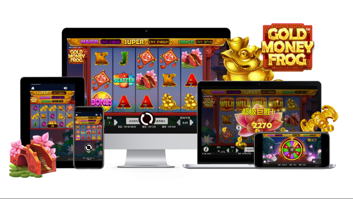 machine à sous mobile Gold Money Frog logiciel NetEnt
