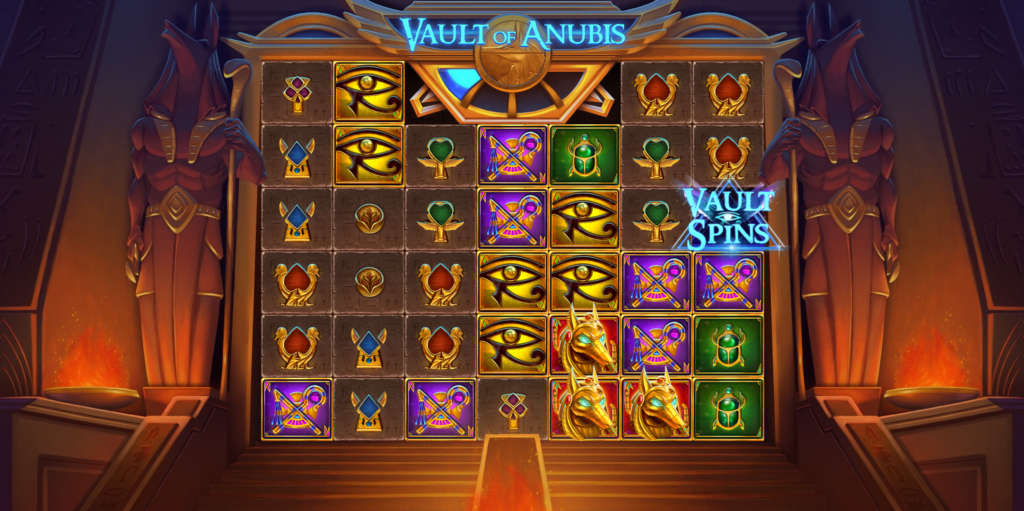 machine a sous mobile Vault of Anubis grille de jeu
