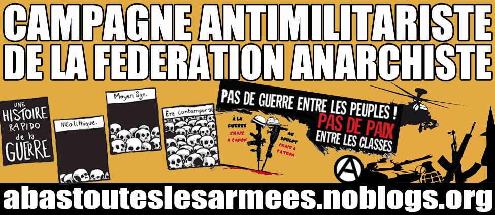 armées, antimilitarisme, pacifisme, paix, fédération anarchiste,