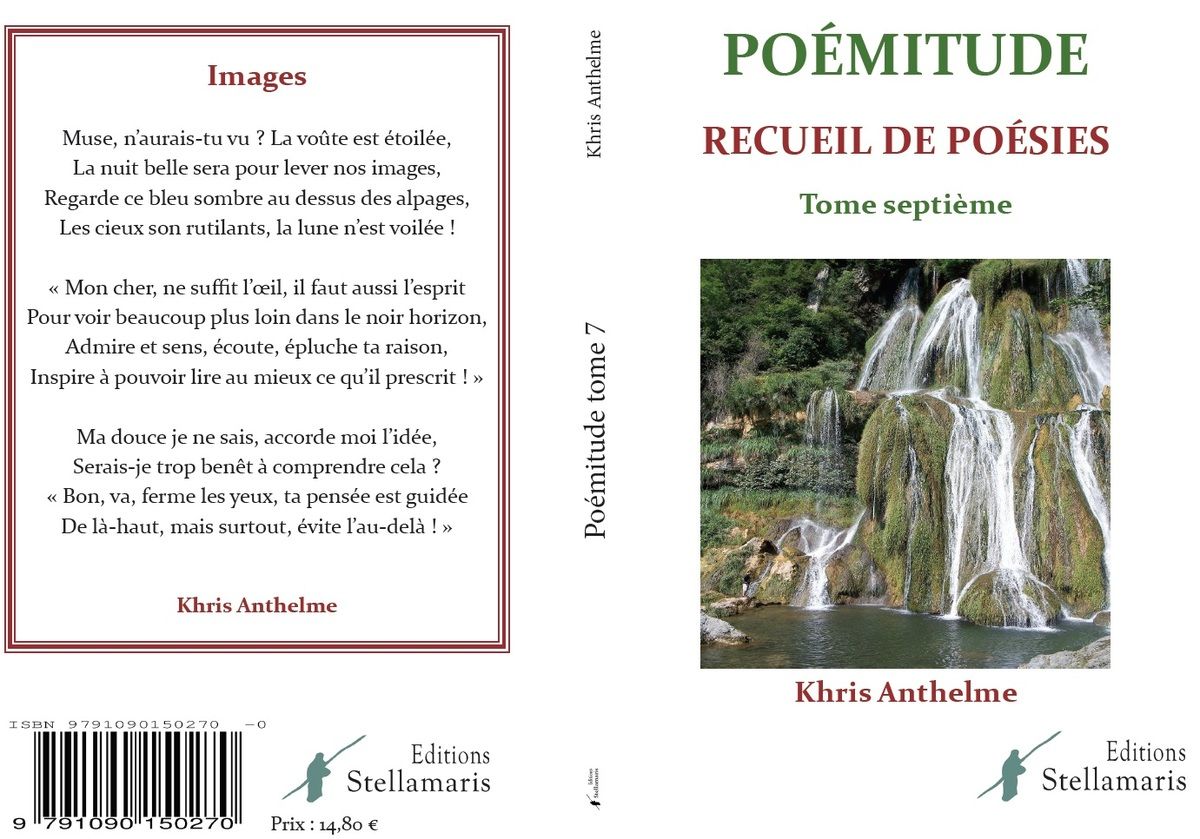 Khris Anthelme, Entre Muse et Plume (Poémitude, 7ème tome) & Sonnets pour une autopsie, ou la vie d'un poète aux éditions Stellamaris