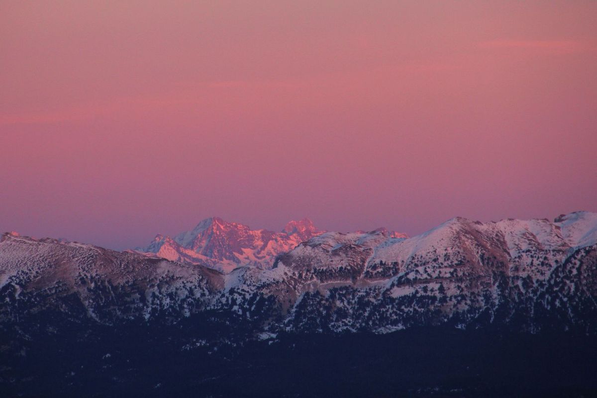 Coucher de soleil au Serre de Montué