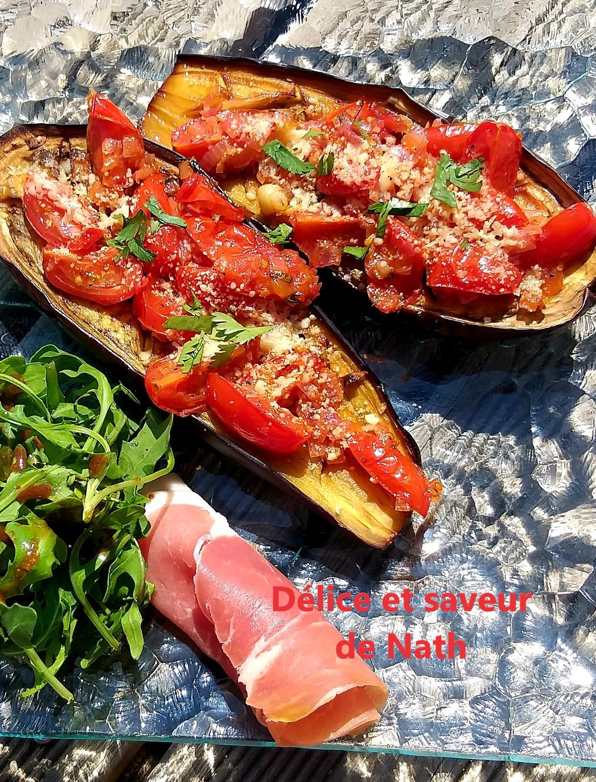 Aubergines au four Délice et Saveur de Nath