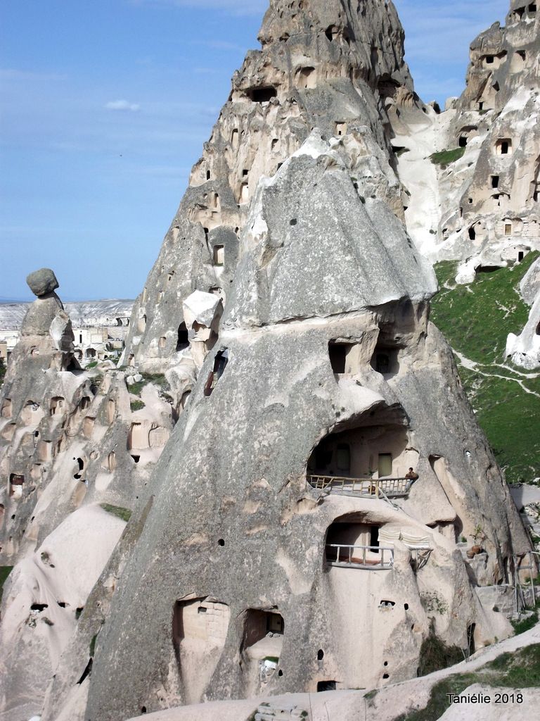 Habitations troglodytes Uchisar Cappadoce Turquie