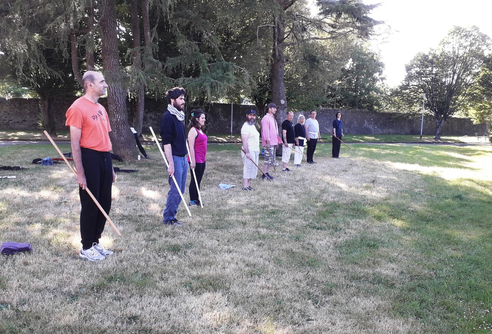 A Morlaix comme à Saint Pol le soleil nous accompagne dans la pratique.