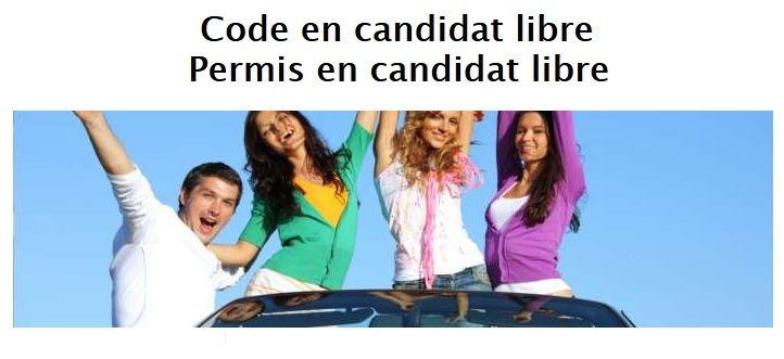 inscription code de la route candidat libre