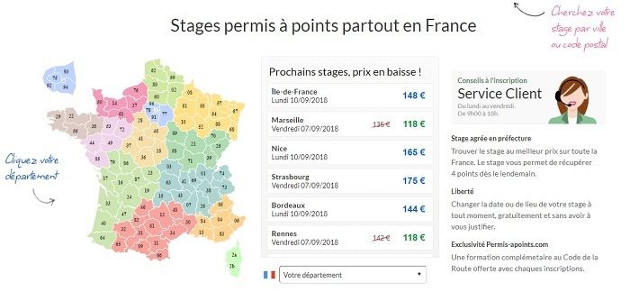 stage de récupération de points orleans