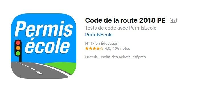 application code de la route App Store