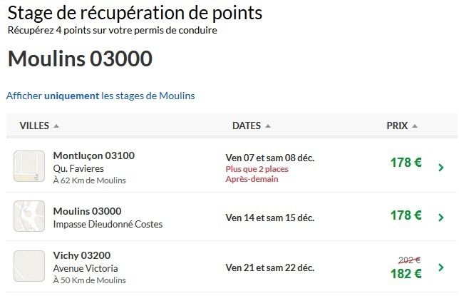 recupération points moulins pas cher