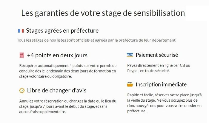 stage de récupération de points Le Havre