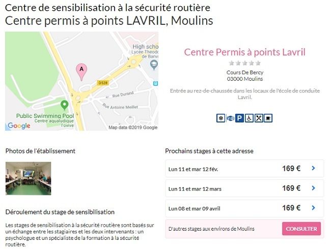 stage récupération de points moulins