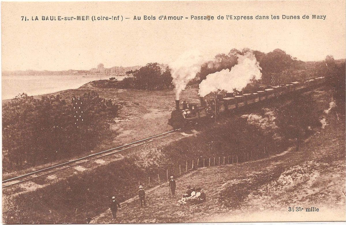 Le train dans les dunes de Mazy