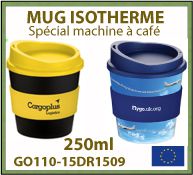 Mug isotherme Américano Café 250ml avec marquage publicitaire