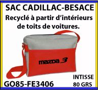 Besace Cadillac en matiere recyclee issue de l industrie automobile GO85 FE3406