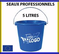 Seau en plastique de 5 litres fabrication européenne