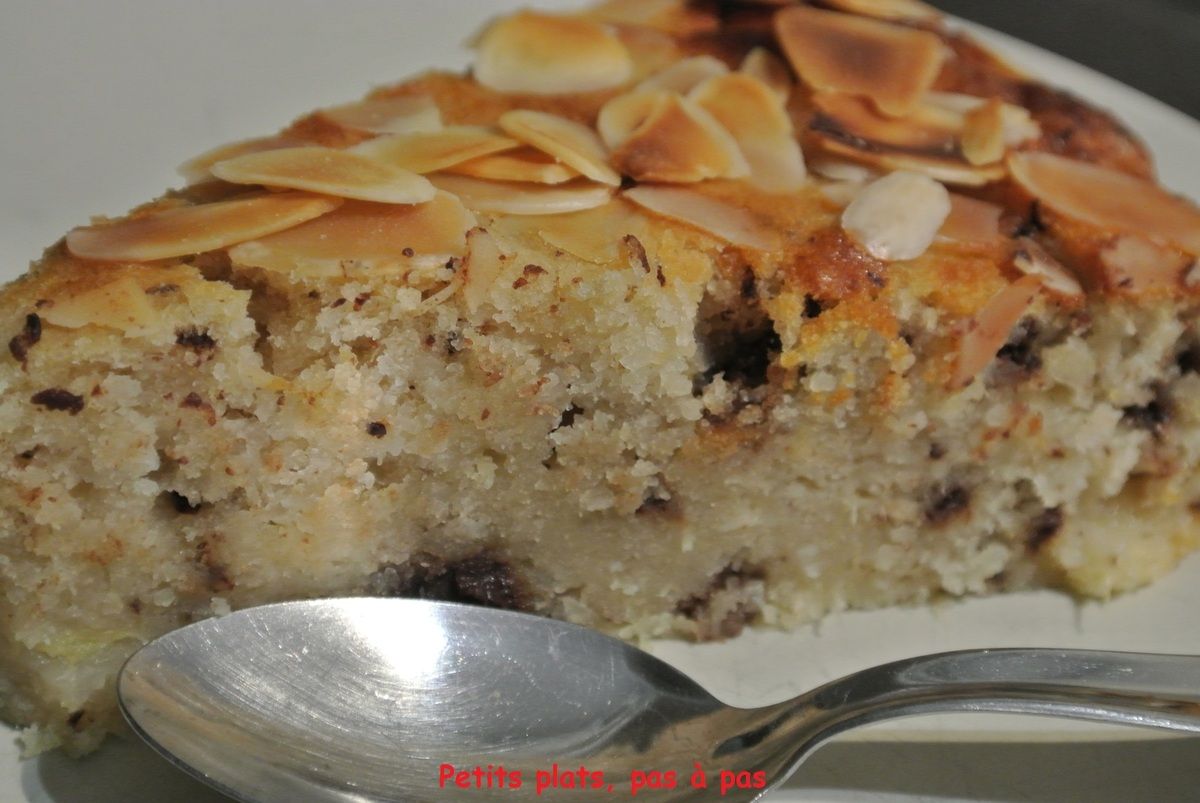 Gateau Moelleux A L Ananas Amandes Et Pepites De Chocolat Petits Plats Pas A Pas