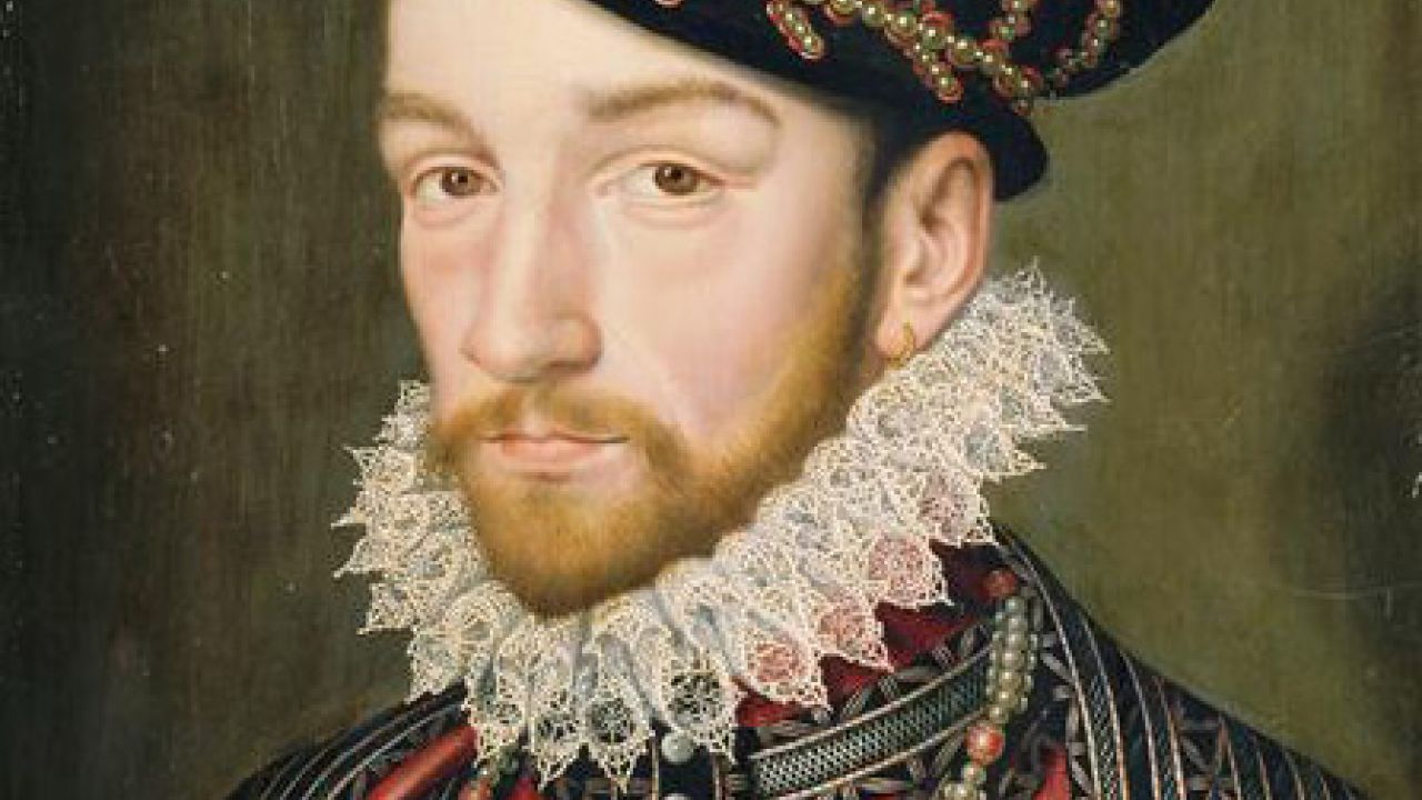 Charles IX, roi de France de 1560 à 1574 d'après François Clouet