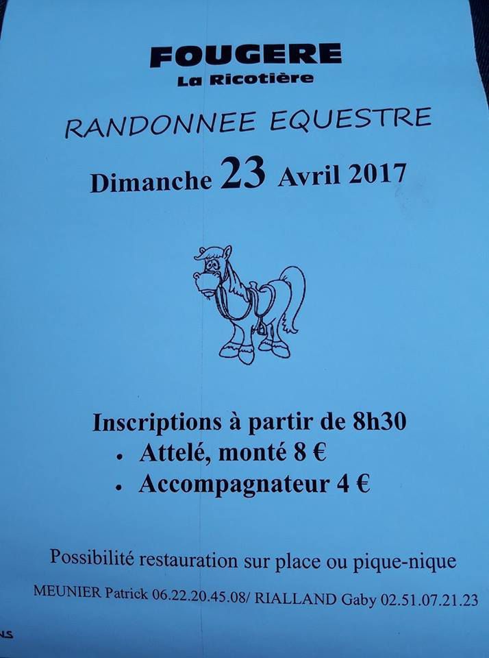 Rando à Fougéré (85) dimanche 23 avril 2017