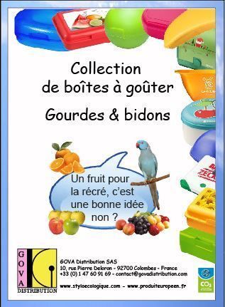 Catalogues des bidons et des boîtes à goûter