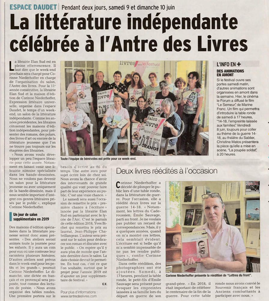 L'antre des livres 2018 a refermé ses portes…