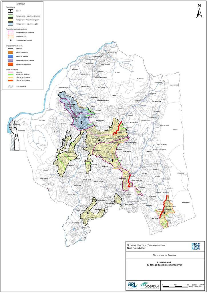 la vraie carte du réseau des eaux pluviales