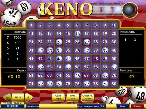 Jeux keno gratuits Playtech - Jeux de Casino Gratuits .Net