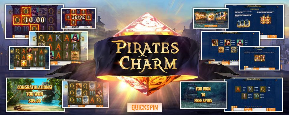 machine à sous en ligne et mobile Pirate's Charm développeur Quickspin