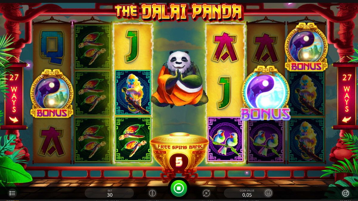 machine a sous The Dalai Panda développeur iSoftBet