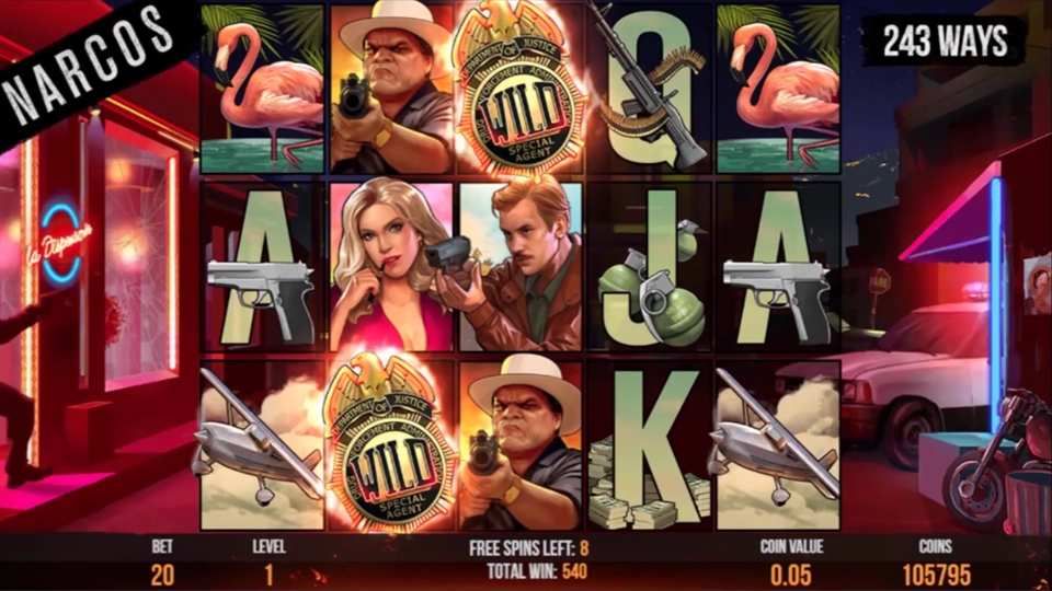 machine à sous Narcos tour gratuits