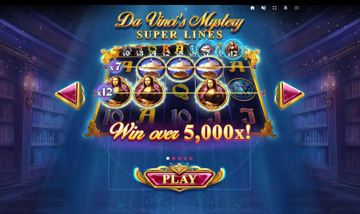 machine à sous Da Vinci's Mystery Super Lines