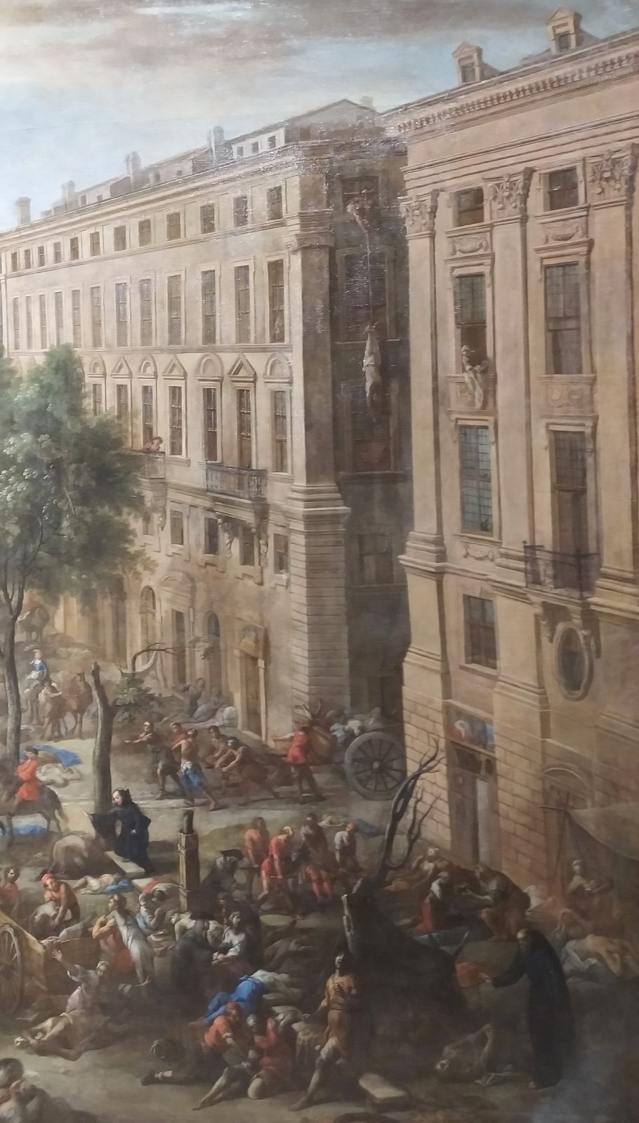 Peintures de Michel Serre.  Marseille la peste en 1720