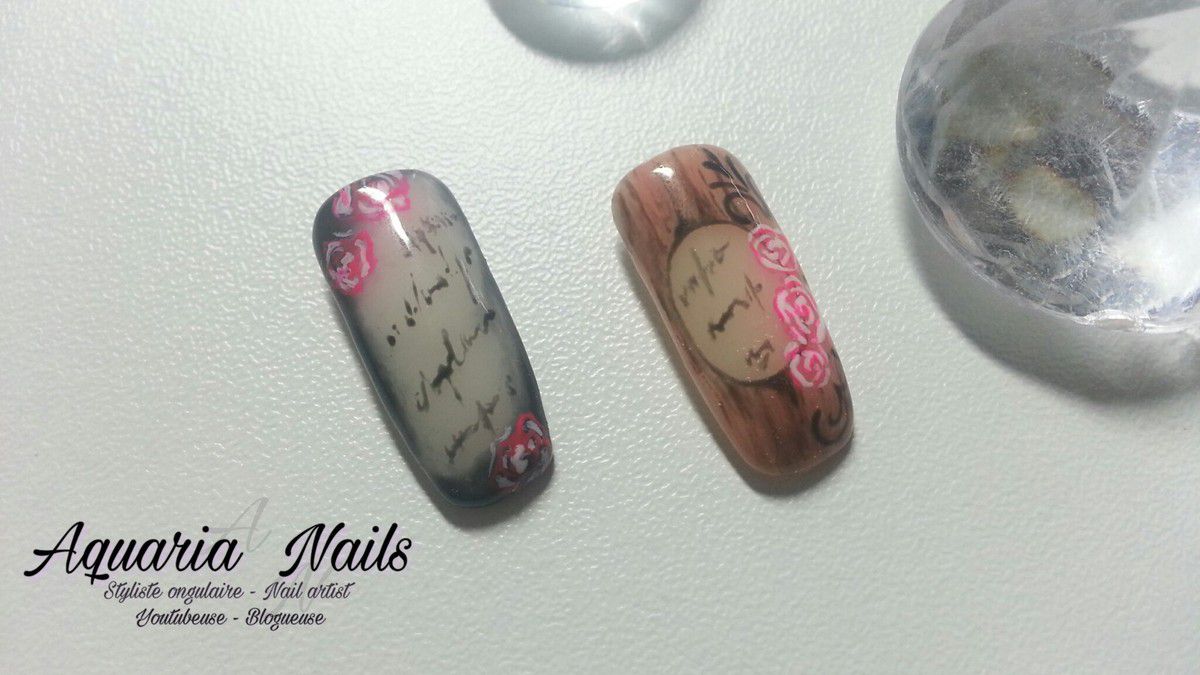 pose ongle vintage