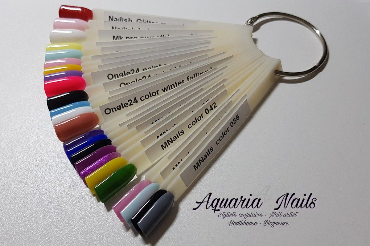 Nuancier gel couleur