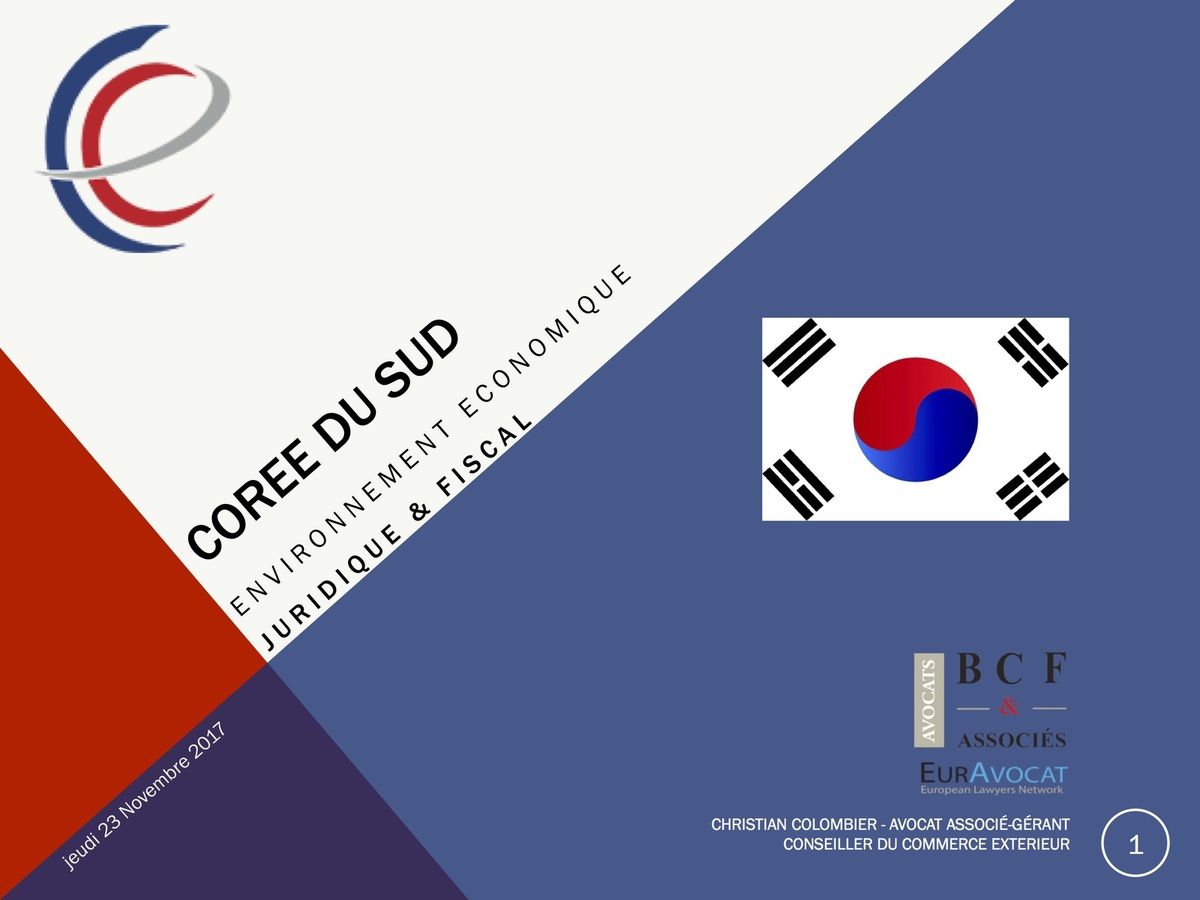 Intervention de Christian Colombier, avocat d'affaires international